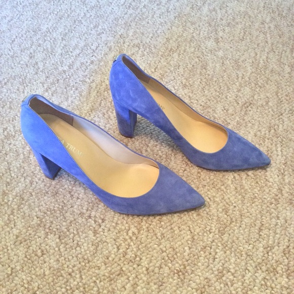 Blue suede pump - Picture 5 of 7